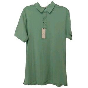 Swet Tailor Mens Pistachio Green All In Polo Shirt Golf Athletic Casual NWT Sz L